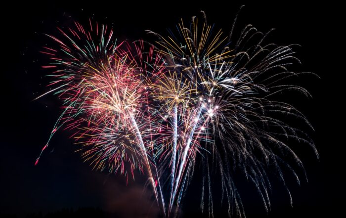 fireworks landscape