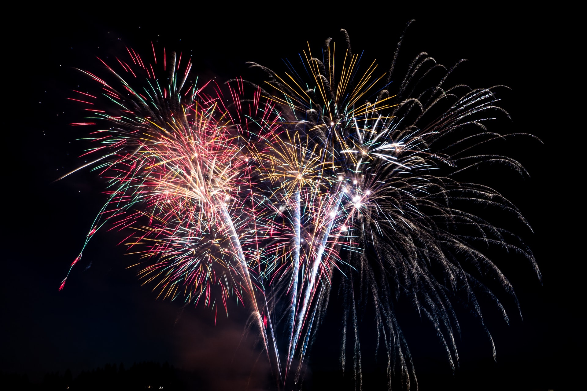 fireworks landscape